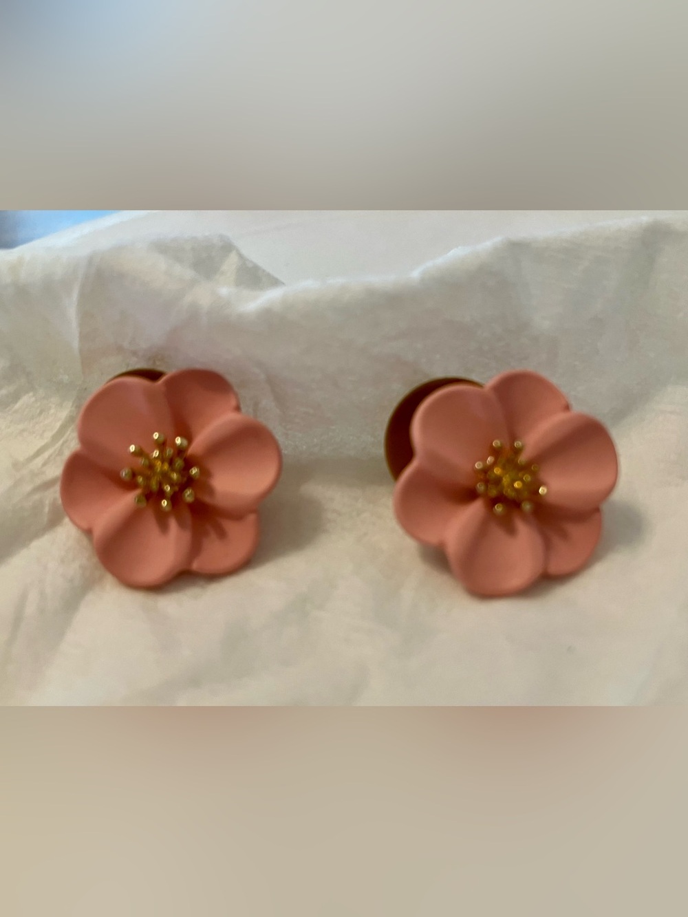 Pink Floral Stud Earrings - Liz Claiborne